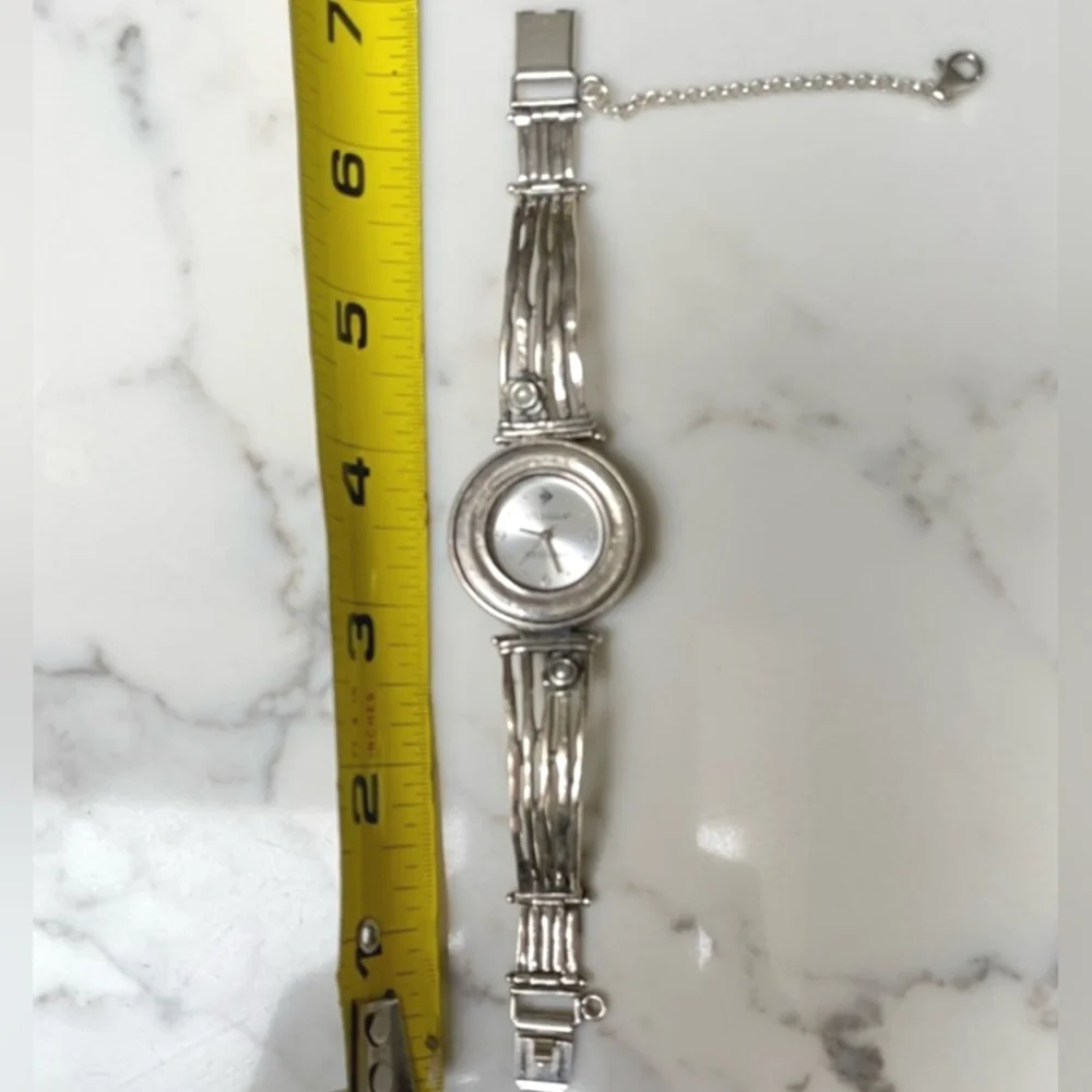 HTF Silpada Sterling Silver & Freshwater Pearl Watch T1315